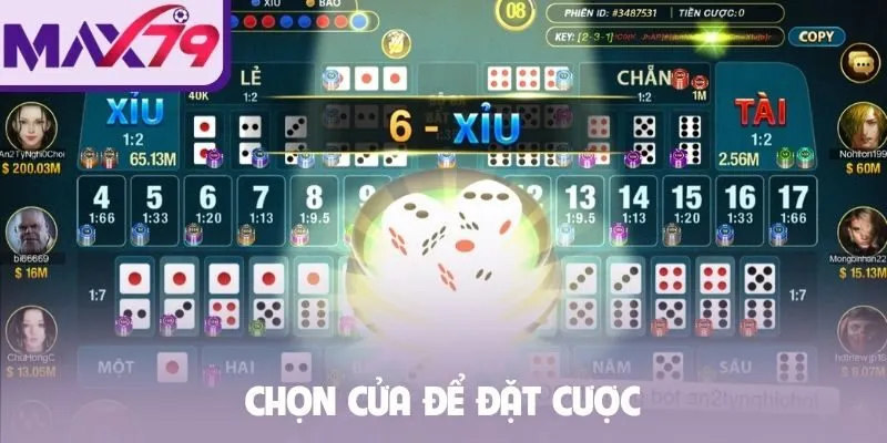 Chọn cửa để đặt cược