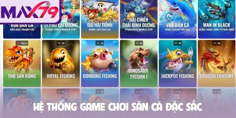 Hệ thống game chơi săn cá đặc sắc